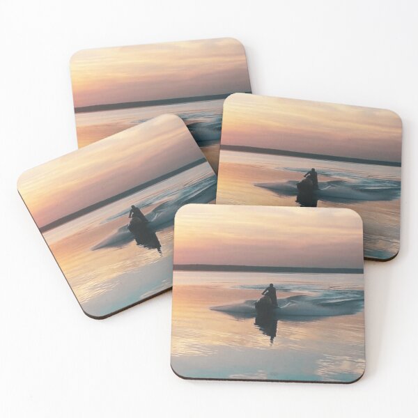 Item preview, Jet Ski Sunset Ride – River and Lake Nature Photography Print designed and sold by Creative Inspire Store.