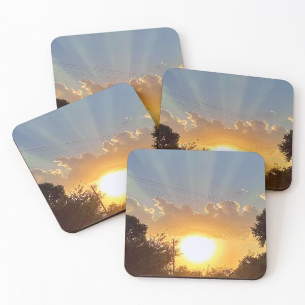 Item preview, Sunrise Rays Through Clouds – Serene Nature Photography designed and sold by Creative Inspire Store.