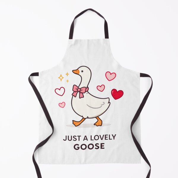 Item preview, Just A Lovely Goose Cute Aesthetic Goose Illustration With Hearts designed and sold by bilal sibgui.