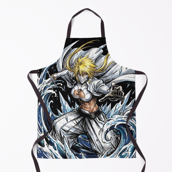 Item preview, Blonde Haired Shark Espada Tercera Arrancar Resurrection Tiburon Water Cascade Swordswoman Hollow Mask Fierce Queen Anime Warrior Fan Art Portrait Illustration Poster T-Shirt Sticker Print Gift designed and sold by Senpaiwaves.