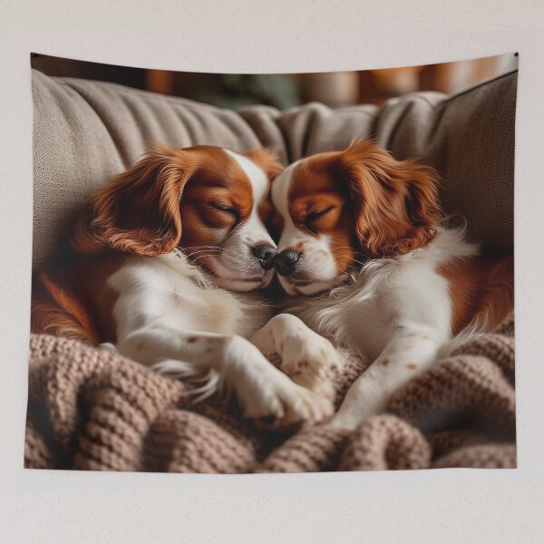 Item preview, Cavalier Love – Cozy Heart of Two Sleeping Dogs designed and sold by AmetistLight.