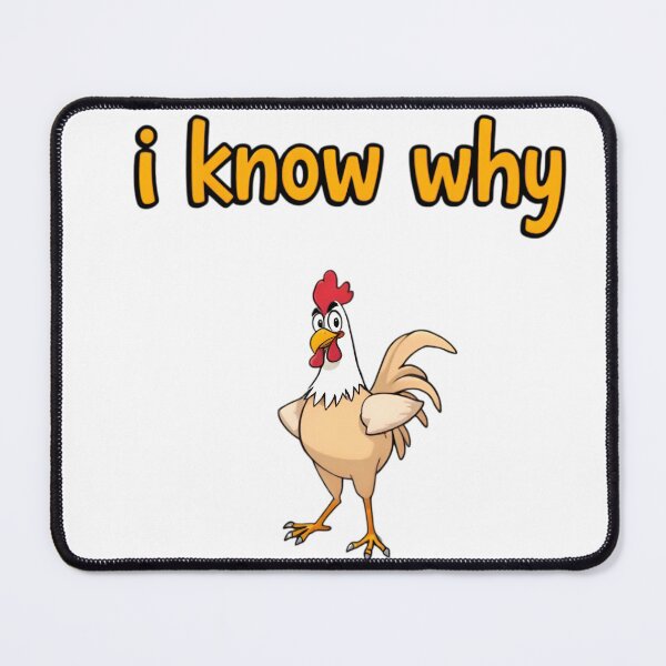 Item preview, Sassy Rooster I Know Why Chicken Pun designed and sold by LowBattery Social Club.