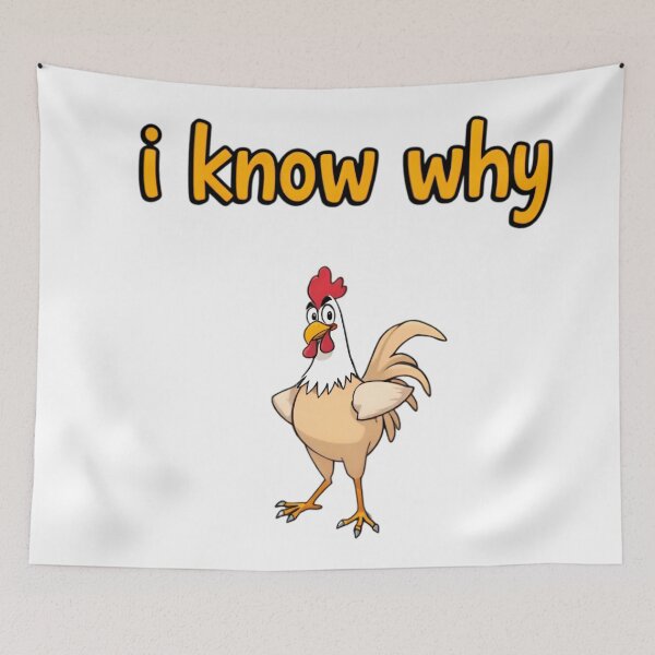 Item preview, Sassy Rooster I Know Why Chicken Pun designed and sold by LowBattery Social Club.