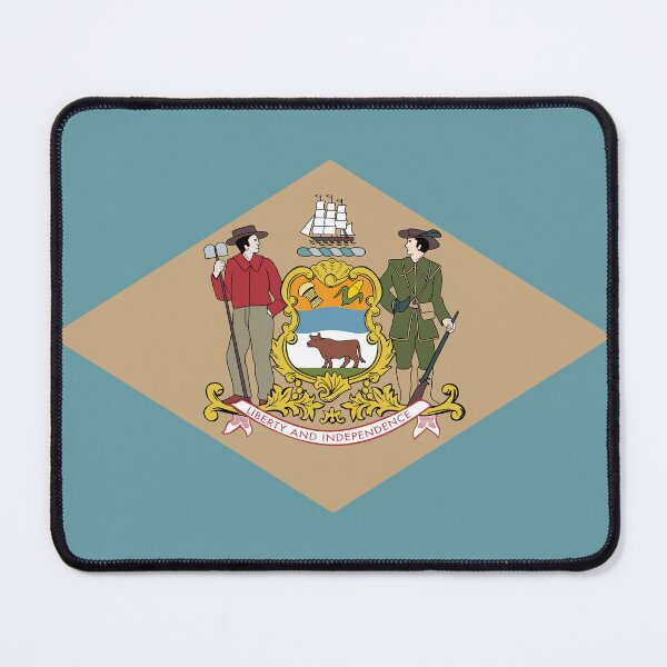 Item preview, Delaware State Flag Clean Design designed and sold by NTGUILTY.