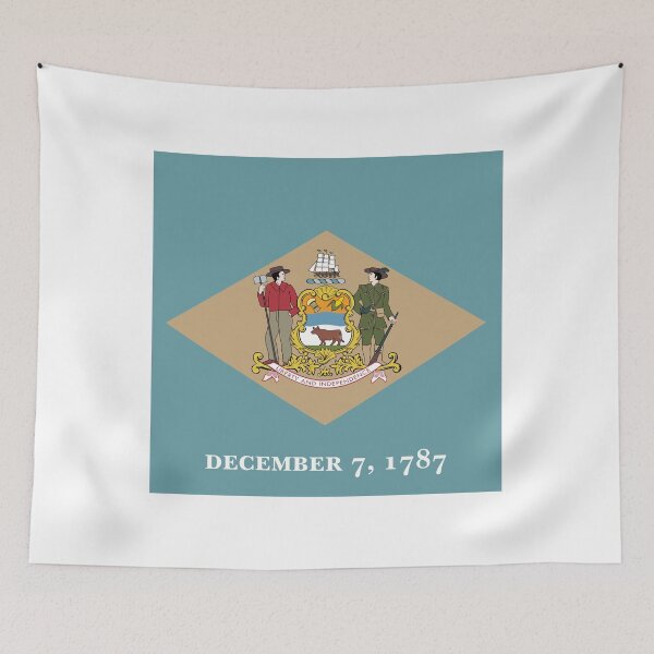 Item preview, Delaware State Flag Clean Design designed and sold by NTGUILTY.