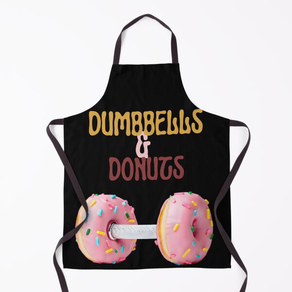 Item preview, Sweet Gains: Dumbbells & Donuts designed and sold by BoldPowStudio.