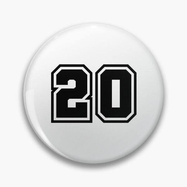 Item preview, Number 20 - Minimalist Digit designed and sold by stickerorange.
