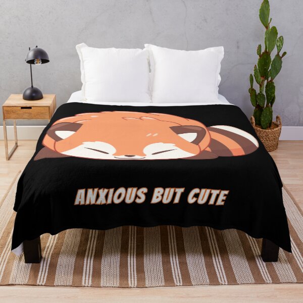 Item preview, Anxious But Cute Red Panda Kawaii Anxiety Meme designed and sold by AnimalMemeHub.