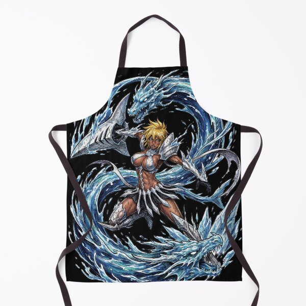 Item preview, Blonde Haired Shark Espada Tercera Arrancar Resurrection Tiburon Water Cascade Swordswoman Hollow Mask Fierce Queen Anime Warrior Fan Art Portrait Illustration Poster T-Shirt Sticker Print Gift designed and sold by Senpaiwaves.