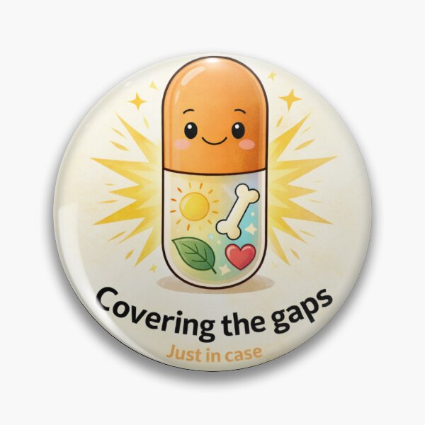 Item preview, Covering the Gaps Vitamin Reminder Sticker designed and sold by octozap.