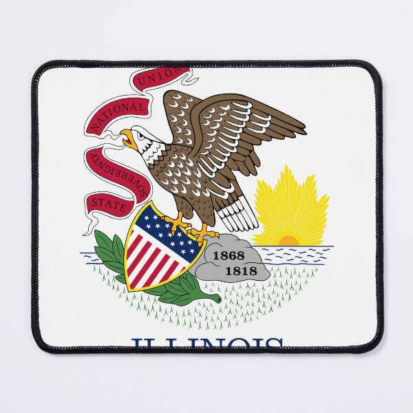 Item preview, Illinois State Flag Clean Design designed and sold by NTGUILTY.