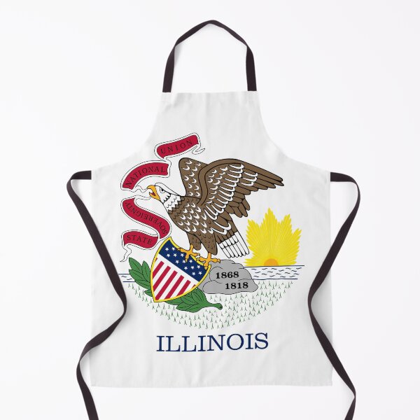 Item preview, Illinois State Flag Clean Design designed and sold by NTGUILTY.