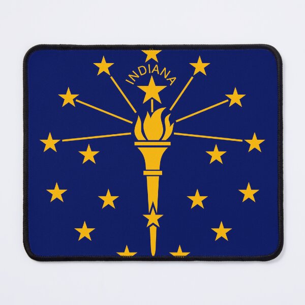 Item preview, Indiana State Flag Clean Design designed and sold by NTGUILTY.