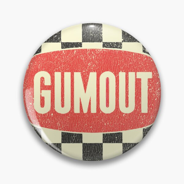 Item preview, 1960s-1970s Gumout carburetor treatment chequer - race worn, aged print designed and sold by retropetrol.