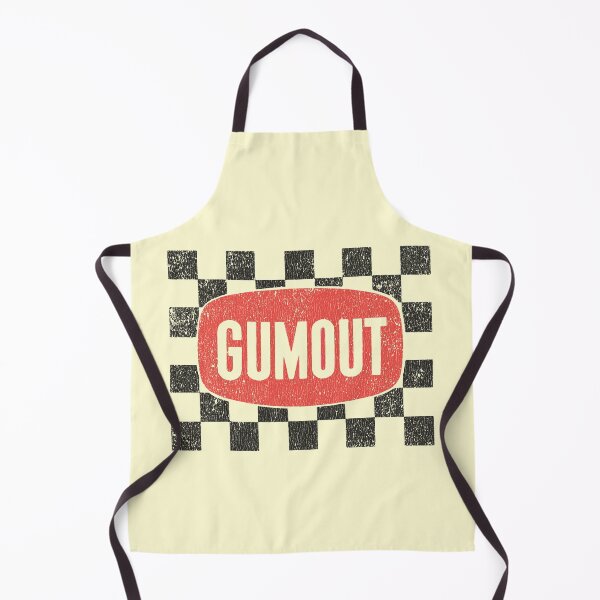 Item preview, 1960s-1970s Gumout carburetor treatment chequer - race worn, aged print designed and sold by retropetrol.