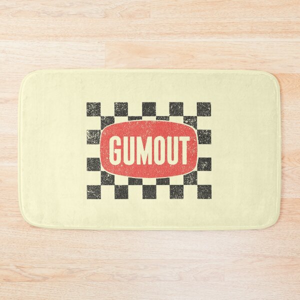 Item preview, 1960s-1970s Gumout carburetor treatment chequer - race worn, aged print designed and sold by retropetrol.