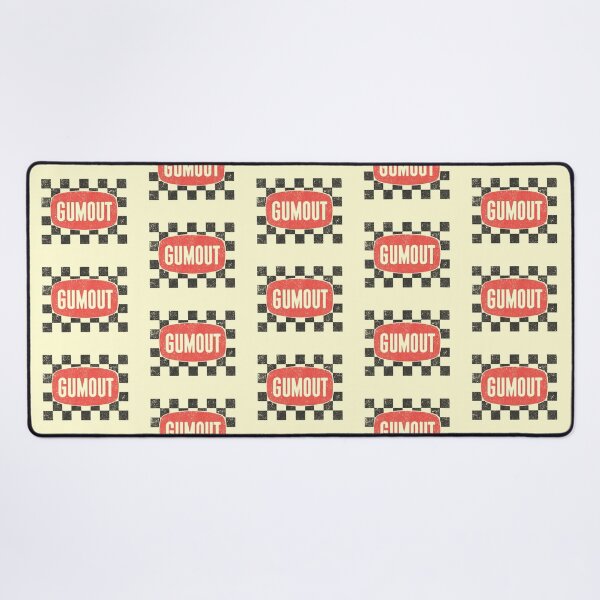Item preview, 1960s-1970s Gumout carburetor treatment chequer - race worn, aged print designed and sold by retropetrol.