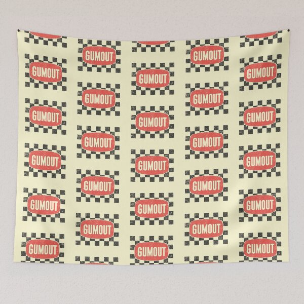 Item preview, 1960s-1970s Gumout carburetor treatment chequer - race worn, aged print designed and sold by retropetrol.