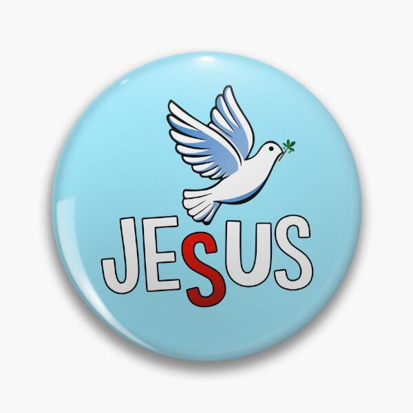 Item preview, Dove over Jesus inscription designed and sold by QuanntixArt.