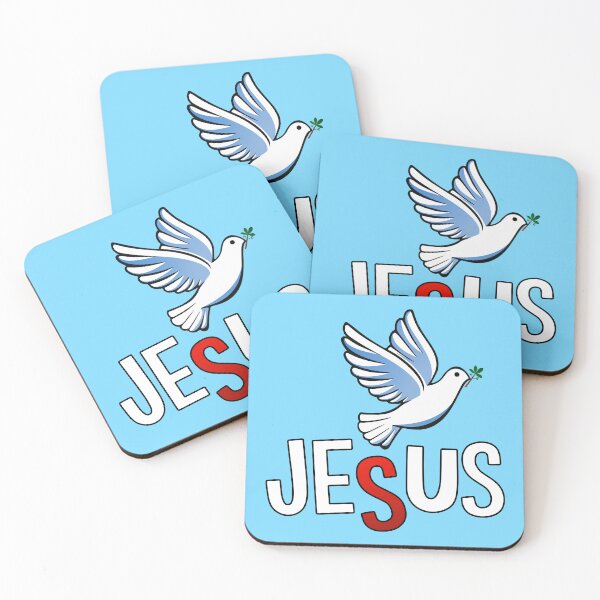Item preview, Dove over Jesus inscription designed and sold by QuanntixArt.