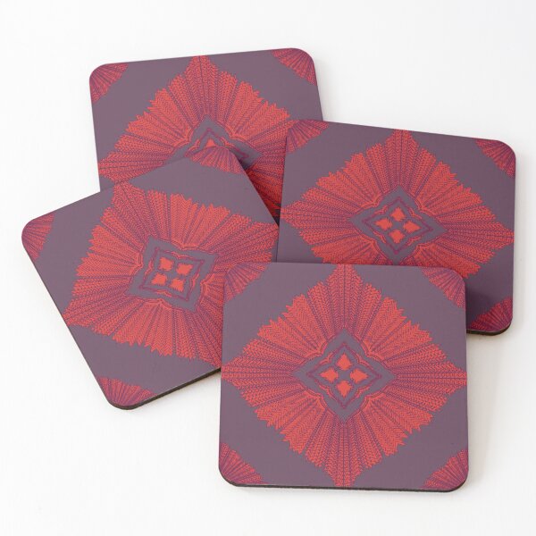 Item preview, Soft Red Power Mandala designed and sold by OIL Pattern Design .