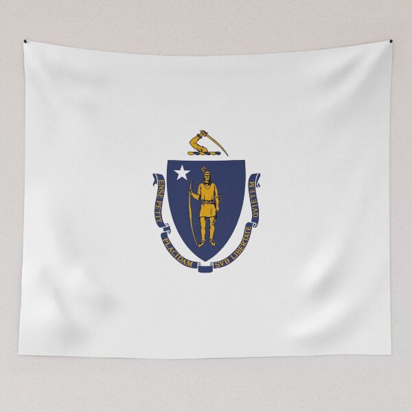 Item preview, Massachusetts State Flag Clean Design designed and sold by NTGUILTY.