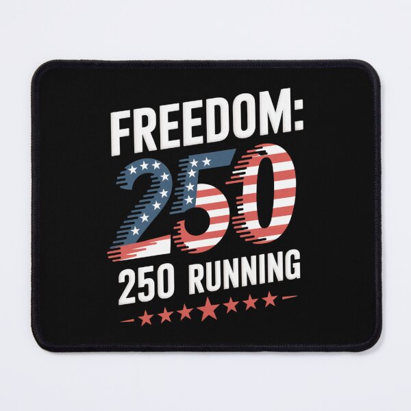 Item preview, Freedom 250 Running - Athletic Patriotic Runner Design designed and sold by DarylWelsh2024.