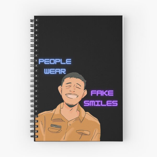 Item preview, People Wear Fake Smiles – Dark Truth Minimal Quote designed and sold by Art Loom.