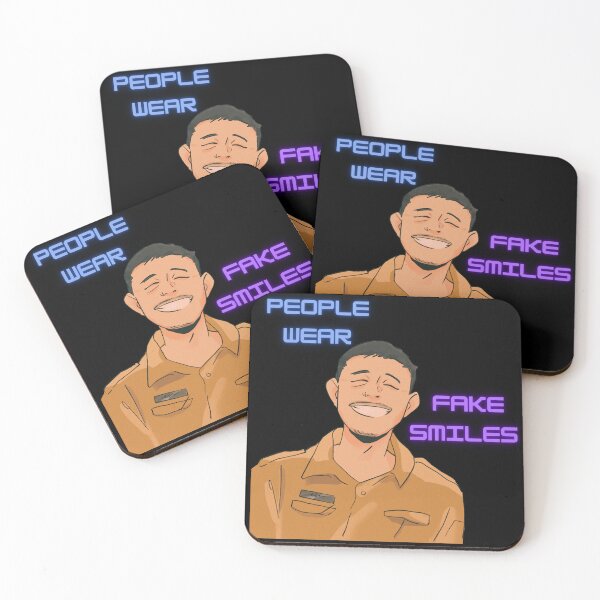 Item preview, People Wear Fake Smiles – Dark Truth Minimal Quote designed and sold by Art Loom.