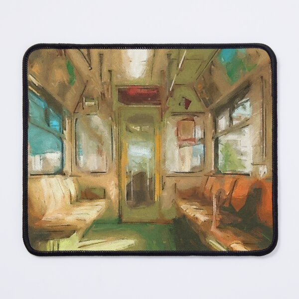 Item preview, Empty Subway Car – Quiet Urban Moment designed and sold by Keyblo-one.