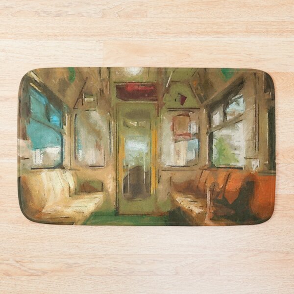 Item preview, Empty Subway Car – Quiet Urban Moment designed and sold by Keyblo-one.