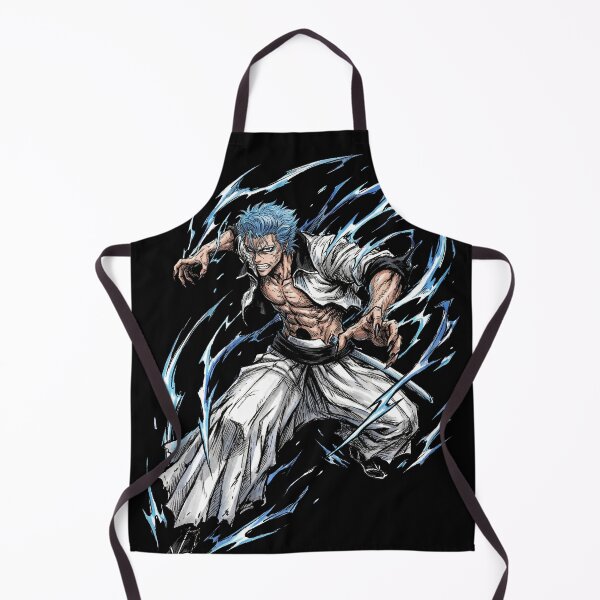 Item preview, Blue Haired Panther Espada Sexta Hollow Mask Arrancar Resurrection Pantera Claws Fierce Warrior Anime Swordsman Fan Art Portrait Illustration Poster T-Shirt Sticker Print Gift designed and sold by Senpaiwaves.