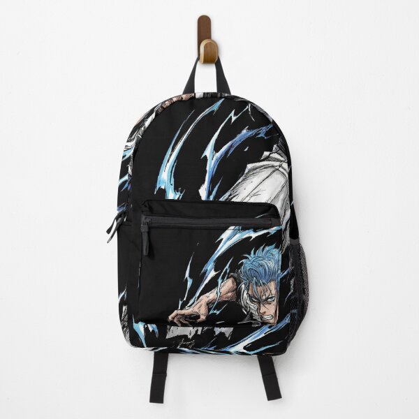 Item preview, Blue Haired Panther Espada Sexta Hollow Mask Arrancar Resurrection Pantera Claws Fierce Warrior Anime Swordsman Fan Art Portrait Illustration Poster T-Shirt Sticker Print Gift designed and sold by Senpaiwaves.