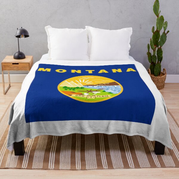 Item preview, Montana State Flag Clean Design designed and sold by NTGUILTY.