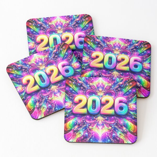 Item preview, VIBES.2026 | Arte psicodélico futurista en colores neón designed and sold by PetterxProject.