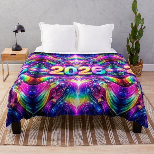 Item preview, VIBES.2026 | Arte psicodélico futurista en colores neón designed and sold by PetterxProject.