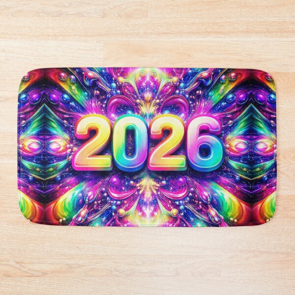 Item preview, VIBES.2026 | Arte psicodélico futurista en colores neón designed and sold by PetterxProject.