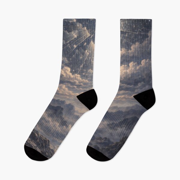Item preview, Fractured Cosmic Sky Over Rocky Landscape – Surreal Fantasy Wall Art designed and sold by Visualynx.