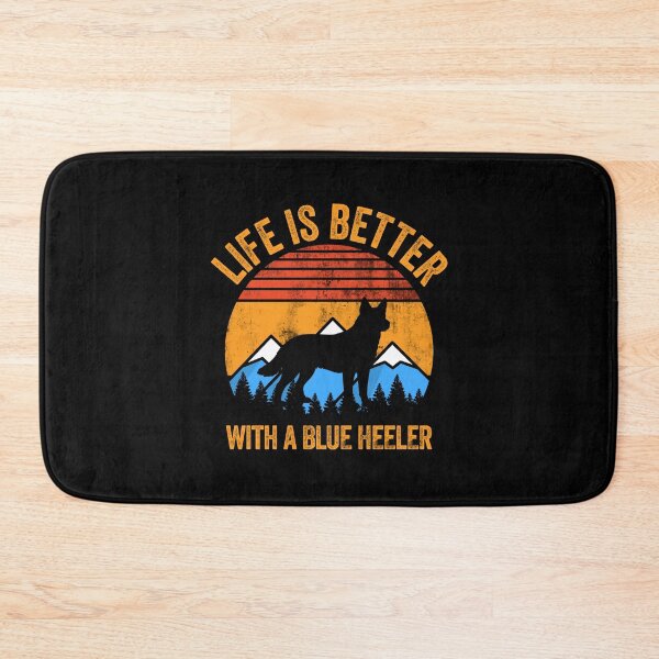 Artikelvorschau, Das Leben ist besser mit einem Blue Heeler Retro Vintage entworfen und verkauft von Guarddogdrive.