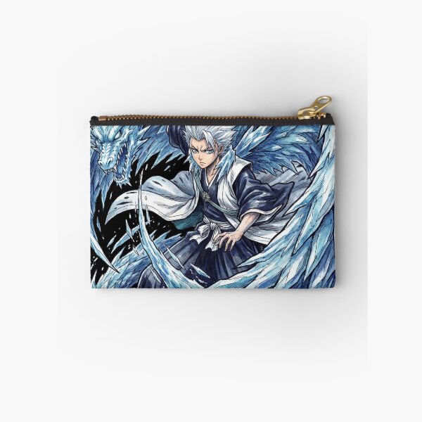 Item preview, White Haired Ice Captain Young Prodigy Zanpakuto Hyōrinmaru Bankai Daiguren Dragon Wings Fan Art Portrait Illustration Poster T-Shirt Sticker Print Gift designed and sold by Senpaiwaves.