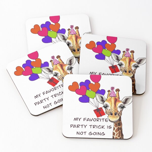 Item preview, My favourite party trick giraffe  designed and sold by SlothPrints.