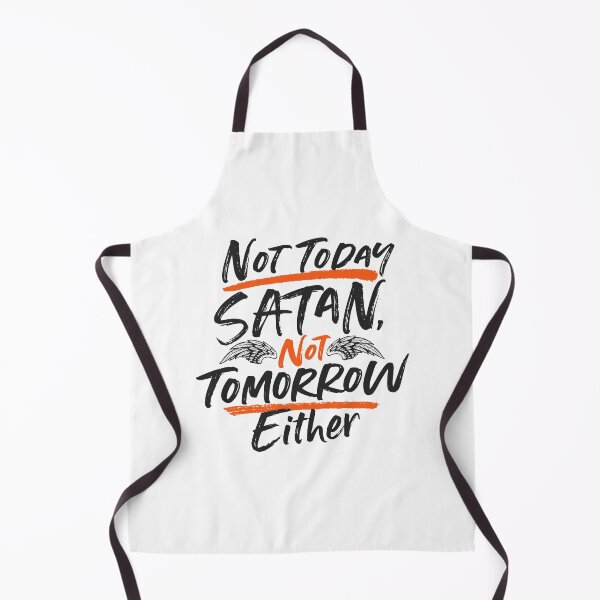 Item preview, Not Today, Satan – Funny Sarcasm Quote designed and sold by PixelGrafiks.