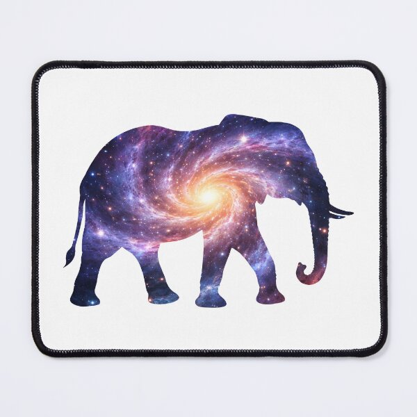 Item preview, Cosmic Elephant Spirit Animal | Galaxy Silhouette designed and sold by MammothArt.