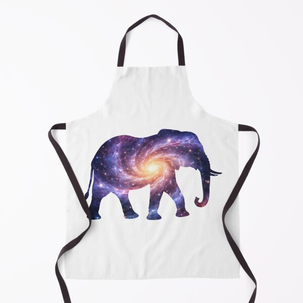 Artikelvorschau, Kosmischer Elefant als Krafttier | Galaxiensilhouette entworfen und verkauft von MammothArt.