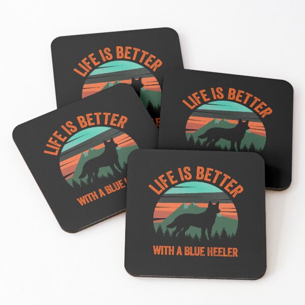 Item preview, Life Is Better With A Blue Heeler Mountains Vintage designed and sold by Guarddogdrive.