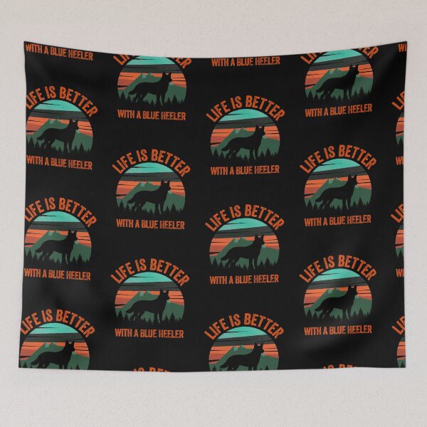 Item preview, Life Is Better With A Blue Heeler Mountains Vintage designed and sold by Guarddogdrive.