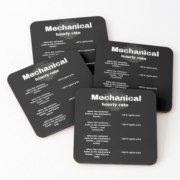 Item preview, Mechanic hourly rate funny Gifts for Cars Lovers designed and sold by GavloDesign.