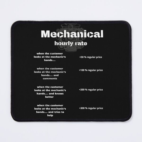 Item preview, Mechanic hourly rate funny Gifts for Cars Lovers designed and sold by GavloDesign.