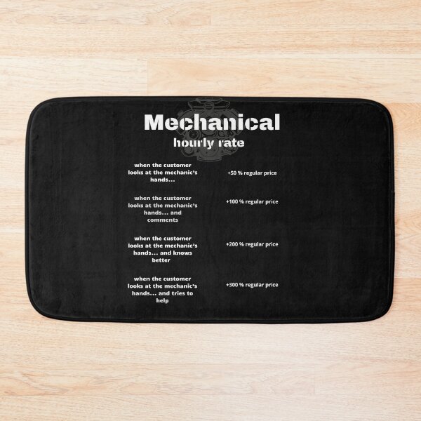 Item preview, Mechanic hourly rate funny Gifts for Cars Lovers designed and sold by GavloDesign.