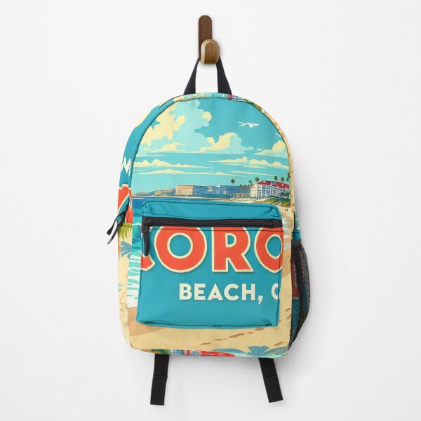 Item preview, Coronado Beach, California, USA: Vintage-Style Painterly Travel Poster designed and sold by LSVart.